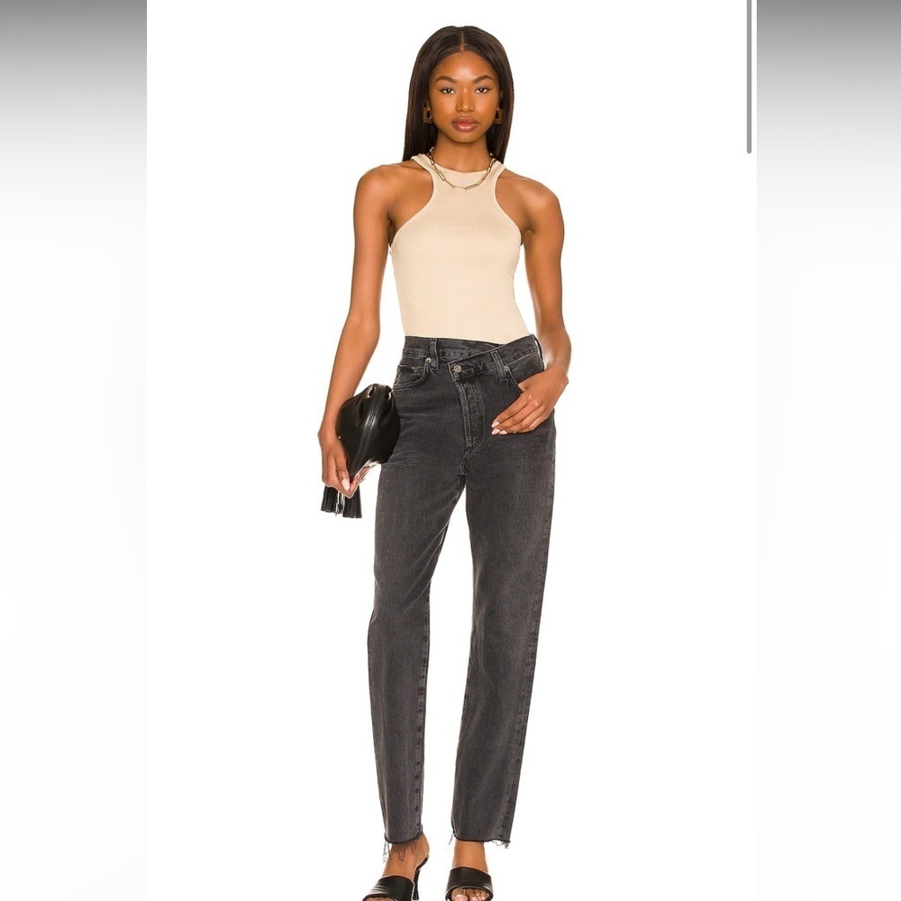 NWT AGolde Criss Cross Straight Size 32